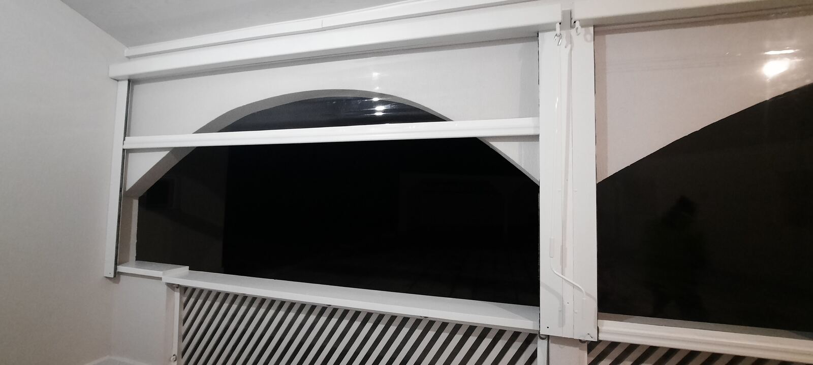 Închidere terasă interior, cu arcade